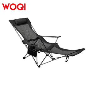 Woqi khung sắt gấp ghế vườn với tựa đầu chủ sở hữu cốc & Lưu trữ túi-thiết kế hiện đại cho dã ngoại ngoài trời & đi bộ đường dài - Product Image 1