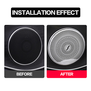 4 pièces pour <span class=keywords><strong>Mercedes</strong></span> Benz W213 W205 X253 E C <span class=keywords><strong>GLC</strong></span> <span class=keywords><strong>classe</strong></span> C180 voiture porte Audio couverture haut-parleur intérieur Kits accessoire pour C200 C300 E200 - Product Image 3