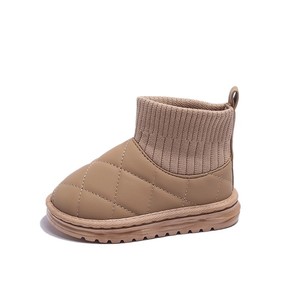 Bottes d'hiver chaudes classiques pour enfants, bottes de neige à tige basse, fourrées et épaisses, chaussures de course pour jeux en plein air pour garçons et filles actifs - Product Image 3