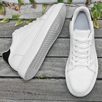 2026 Chaussures rehaussantes plates pour hommes et baskets décontractées en cuir pour femmes, avec rehausse invisible de 6 cm et 8 cm, à plateforme basse