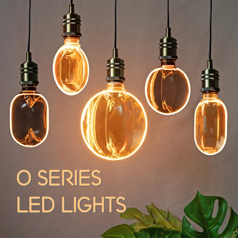 Stile moderno O a forma di luci per la camera 220v 4w decorazione luminosa per la casa lampadina a Led E27 Led Vintage lampadina a filamento