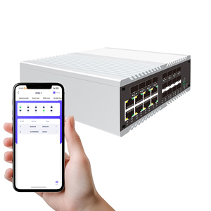 สวิตช์จัดการผ่านคลาวด์แบบอุตสาหกรรม <span class=keywords><strong>24</strong></span> พอร์ต รองรับ <span class=keywords><strong>POE</strong></span>, SNMP, QoS, ความเร็ว 48Gbps ควบคุมผ่านเว็บ/แอปมือถือ รองรับหลาย VLAN และเส้นทางคงที่ - Product Image 3