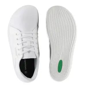 2023 Saguaro Wholes Extra Wide toe Box Flexible Zero Drop White Zapatos descalzos para caminar