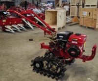 Micro-tracteur agricole à double chenille, moteur essence 9HP/177F, pour labour et travail du sol