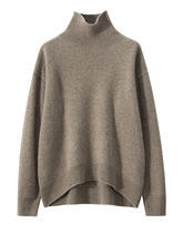 여성용 맞춤 디자인 럭셔리 오버사이즈 100% 캐시미어 스웨터 - Product Image 4