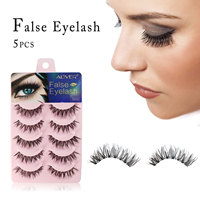 ALIVER Marque Privée 5 Paires de Faux Cils en Vison Synthétique, Cils en Bande, OEM ODM, Emballage Personnalisé, Faits à la Main, Volumineux, Sans Cruauté Animale