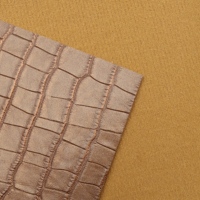 Tissu en cuir PU végétalien à motif crocodile pour sac à main classique en PVC pour femme – Matière première