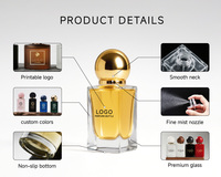 Vente en gros de flacons de parfum carrés de 30 ml, 50 ml, 100 ml, vaporisateur à pompe, verre transparent, flacon de parfum rose de luxe, boîte cadeau disponible