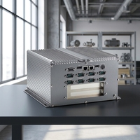 Komputer Industri Tanpa Kipas I7-3520M MINI PC 2LAN 6COM 6USB Dengan Slot Ekspansi PCI X1+PCI 2S Tahan Suhu Luas CE RoHS IPC