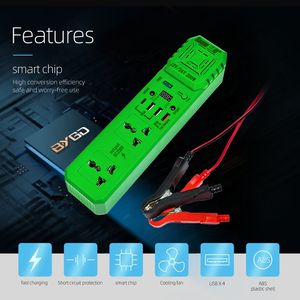 200W Sửa Đổi Âm Sóng Điện Biến Tần AC 24V 12V 220V Hiển Thị Kỹ Thuật Số Với <span class=keywords><strong>USB</strong></span> Thích Hợp Cho Máy Tính Xách Tay Và Điện Thoại Di Động - Product Image 4