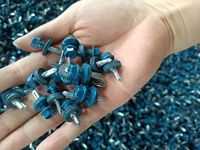 Vis autoperceuses hexagonales en acier au carbone peintes, classe 8.8, métriques et impériales, prix direct usine, pour applications de toiture
