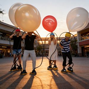 Nouveaux jeux gonflables interactifs, compétition <span class=keywords><strong>de</strong></span> détonation <span class=keywords><strong>de</strong></span> ballons par piétinement, géant pour enfants, jeux <span class=keywords><strong>de</strong></span> carnaval en plein air - Product Image 3