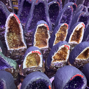 Wholesale Natural Brazilian Uruguay Amethyst <strong>Geode</strong> <strong>Crystal</strong> Ornament Decorative Amethyst <strong>Geode</strong> - Product Image 2
