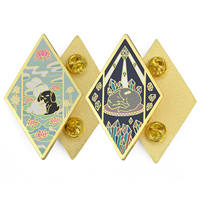 Broches en métal plaqué et porte-badges rétractables à fleurs, personnalisables, motifs animaux de dessin animé, fruits, mode, directement de l'usine