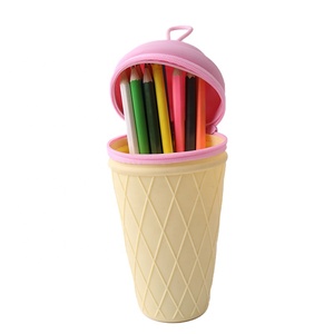 Estuche de Lápices de Silicona con Diseño de Helado, Personalizable, Marca <span class=keywords><strong>OKASA</strong></span>, para la Escuela y Oficina - Product Image 4