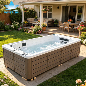 Prix promotionnel – Piscine <span class=keywords><strong>spa</strong></span> extérieure sans fin, jacuzzi, grande piscine <span class=keywords><strong>de</strong></span> 6 m (20 pi) pour la natation et le <span class=keywords><strong>spa</strong></span> – Vente en gros - Product Image 4