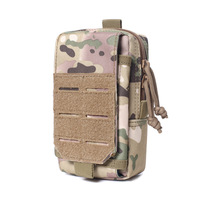 Sac de ceinture tactique MOLLE EDC, fermeture éclair, ceinture imperméable en nylon, découpe laser, pochette utilitaire compacte, randonnée en plein air, camping, téléphone