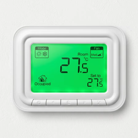 Termostato de Pared para HVAC con Pantalla LCD, Control de Temperatura Ambiente y Ventilador para Sistema de Aire Acondicionado Central