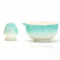 Nouveautés : Ensemble de bols à matcha en grès japonais faits à la main avec bec verseur, fouet et filtre, style Japandi
