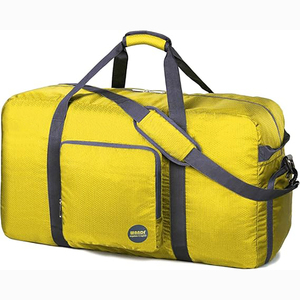 Échantillon gratuit Sac de sport unisexe avec fermeture à glissière Grand bagage de voyage Sac de sport avec compartiment à chaussures - Product Image 5