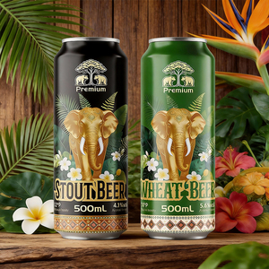 Bebida Alcohólica al por Mayor, Marca Privada OEM, <span class=keywords><strong>Cerveza</strong></span> Extra Fuerte 8 ° <span class=keywords><strong>Cerveza</strong></span> de Malta P Craft Wheat Stout Lager en Latas - Product Image 5