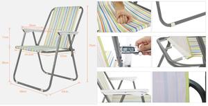 Ghế xếp kim loại ngoài trời chất lượng cao, nhẹ, gấp gọn, di động, dùng cho du lịch, cắm trại, câu cá, sự kiện - Product Image 4