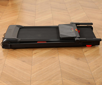 Caminadora Eléctrica Plegable para Debajo del Escritorio con Tablero de Escritorio, Inclinación Manual Ajustable, Máquina para Caminar Portátil y Compacta