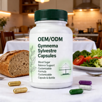 Complément alimentaire en gélules de Gymnema Sylvestre pour la santé métabolique, fabrication OEM personnalisée, vente en gros, marque privée