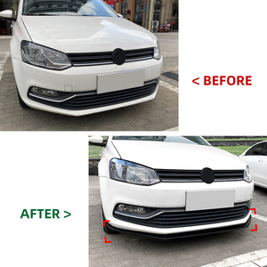 Parachoques delantero de alta calidad a <span class=keywords><strong>precio</strong></span> bajo de fábrica de 2017, labio para <span class=keywords><strong>VW</strong></span> <span class=keywords><strong>Polo</strong></span> 6R 6C, labio delantero 2010-2017, divisor delantero de coche - Product Image 2