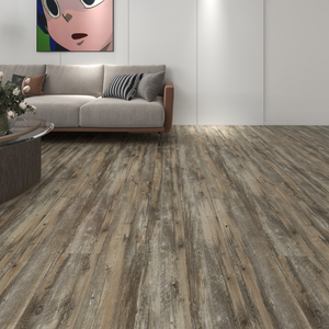 Plancher en vinyle SPC à emboîtement de luxe à grain de bois imperméable, support de chauffage au sol, résistant à l'eau, durable - Product Image 6
