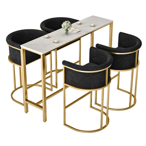 Wholesale Luxury Commercial Stainless Steel Velvet <b>Bar</b> <b>Stool</b> High Chair Upholstered Kitchen <b>Bar</b> for Home Hotel Furniture - Product Image 6