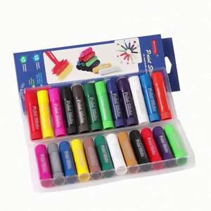 ชุดสีเทียนแท่งสำหรับเด็ก 12 สี แบบลบได้ แห้งเร็วภายใน 90 วินาที ทำจากพาราฟินปลอดสารพิษ บรรจุในกล่องสี - Product Image 5