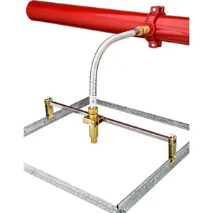FM UL Fire Protection System Stainless Steel Sprinkler Drops 1 Inch Unbraided Sprinkler Fire Fighting Braided Flexible Hose