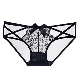 Culottes de bikini en maille légère de luxe ODM 2024 pour femmes, taille basse, respirantes, fines bretelles, sans couture, sexy, dentelle 'Temptation' - Product Image 2