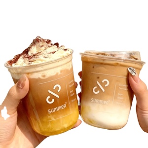 Custom Printed Logo <b>Plastic</b> Pet Cup8oz10ozz12oz 16oz20oz24oz32oz Disposable U Shape <b>Plastic</b> Coffee Beverage <b>Cups</b> With Lid - Product Image 1