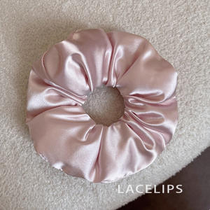Élastiques à cheveux de luxe pour queue de cheval, élastiques volumineux en satin de soie pour filles, chouchous en éponge pour femmes - Product Image 6