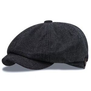 8 패널 Peaky 남성용 베레모 모자 뉴스 보이 아이비 모자 여러 색상 - Product Image 6