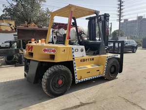 Chariot élévateur d'occasion de peinture originale importé du Japon TCM 50 Vente de machines de construction de 5 tonnes à Shanghai Stock de qualité parfaite - Product Image 6