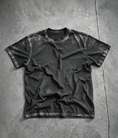 T-shirts en coton de haute qualité 300 g/m², surdimensionnés, épais, personnalisés avec impression DTG et lavage à l'acide
