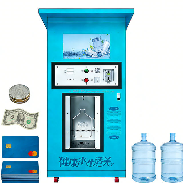 YISO Private Custom Commercial Use 24H Automatic Reverse Osmosis Galvanized Steel Water Vending Machine With sun rain shade
