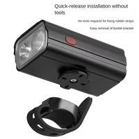 Batteriebetriebene Wiederaufladbare Wasserdichte Aluminium Superhelle Tragbare Lenkermontierte 400 Lumen LED-Fahrradlampe mit 8 Modi
