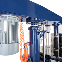 Équipement de mélange de liquides motorisé haute puissance avec agitateur à boîte de vitesses pour produits chimiques et plastiques, machine à dissoudre les peintures et revêtements