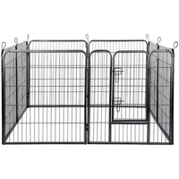Nouveau métal câblé galvanisé intérieur 6 8 panneaux Pet Heavy Duty parc enclos réglable Portable bricolage chien pliant stylo clôture