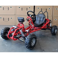 Karts Eléctricos de Alto Rendimiento de 2000W y 60 km/h para Diversión al Aire Libre, Go-Karts Eléctricos de 60V con Suspensión Completa para Carretera