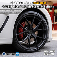 Jantes Viorock personnalisées à fond profond concave noir mat 17 18 19 20 pouces 4*100 5*100 5*114.3 pour voitures particulières BMW M3 Audi RS3