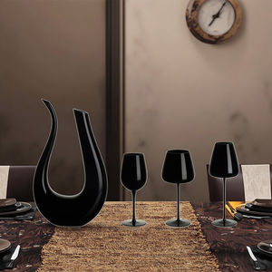 Carafe à vin en verre cristal sans plomb soufflé à la main <span class=keywords><strong>100</strong></span>% Carafe à vin rouge avec emballage de luxe Accessoire aérateur de vin - Product Image 2
