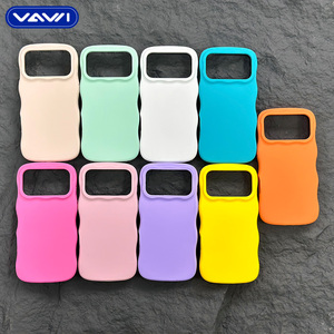 Funda de Silicona VAWI V-S06 con Diseño Original de Ondas, Color Sólido, para iPhone 16 17 Pro Max - Product Image 5