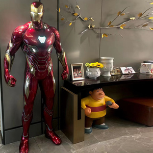 Nhà Máy Tùy Chỉnh Phim Hành Động Hình Cuộc Sống Kích Thước Sợi Thủy Tinh Sắt Người Đàn Ông Bức Tượng Điêu Khắc - Product Image 4