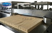 Chaîne de production commerciale Durable de gaufrettes, machine de fabrication de gaufres, 90kgs/h, gaufrier entièrement automatique