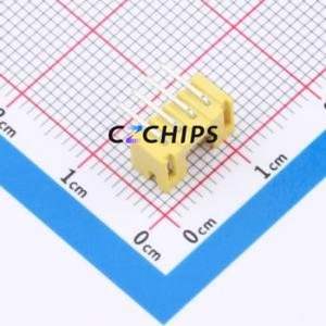 W2001100-4PY2123 Wire-to-Board Pin Header Bent Lead Through Hole,P=2mm Connector 1x4P 2mm Right Angle Insert PH - Product Image 2